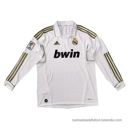 1ª Camiseta Real Madrid Manga Larga Retro 2012 - Haga un click en la imagen para cerrar